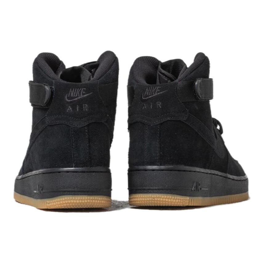 Air Force 1 High Suede Black Gum GS Nike, черный — фото 3