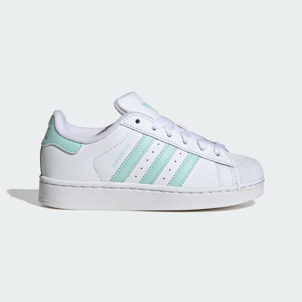 

Кроссовки Adidas Superstar II Shoes, цвет Cloud White/Semi Flash Aqua/Semi Flash Aqua