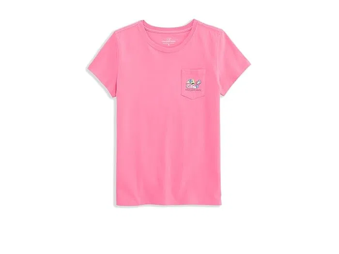 Футболка с карманом хлопок Short-Sleeve Pocket Tee Vineyard Vines Kids, Deep Bay 1