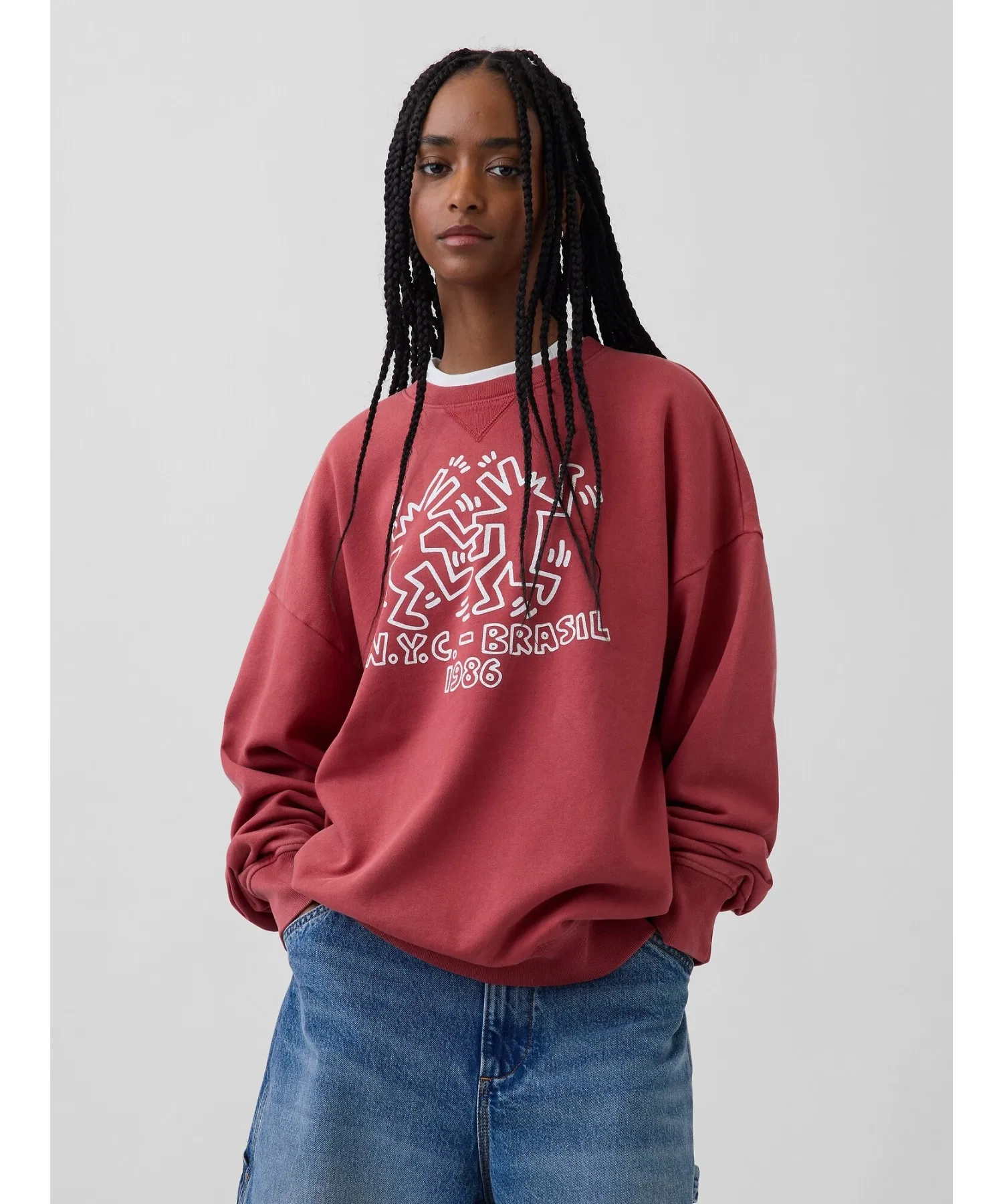 Толстовка с логотипом Keith Haring Heavyweight