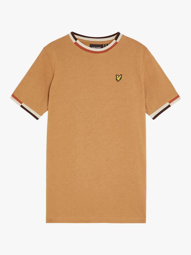 

Детская футболка с ребристой вязкой Lyle & Scott, Brown