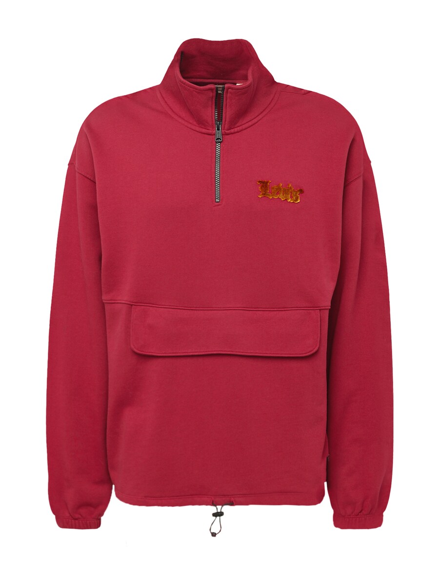

Свитер LEVI'S Sweatshirt RLXD Graphic 1/4 Zip Pch, цвет grenadine