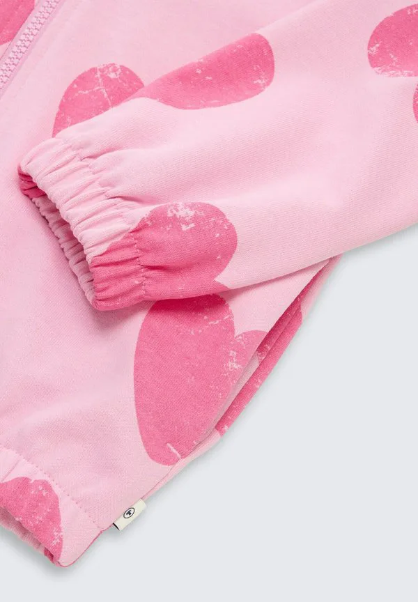 Толстовка с капюшоном на молнии Tom Tailor, Big Pink Heart Print — фото 3