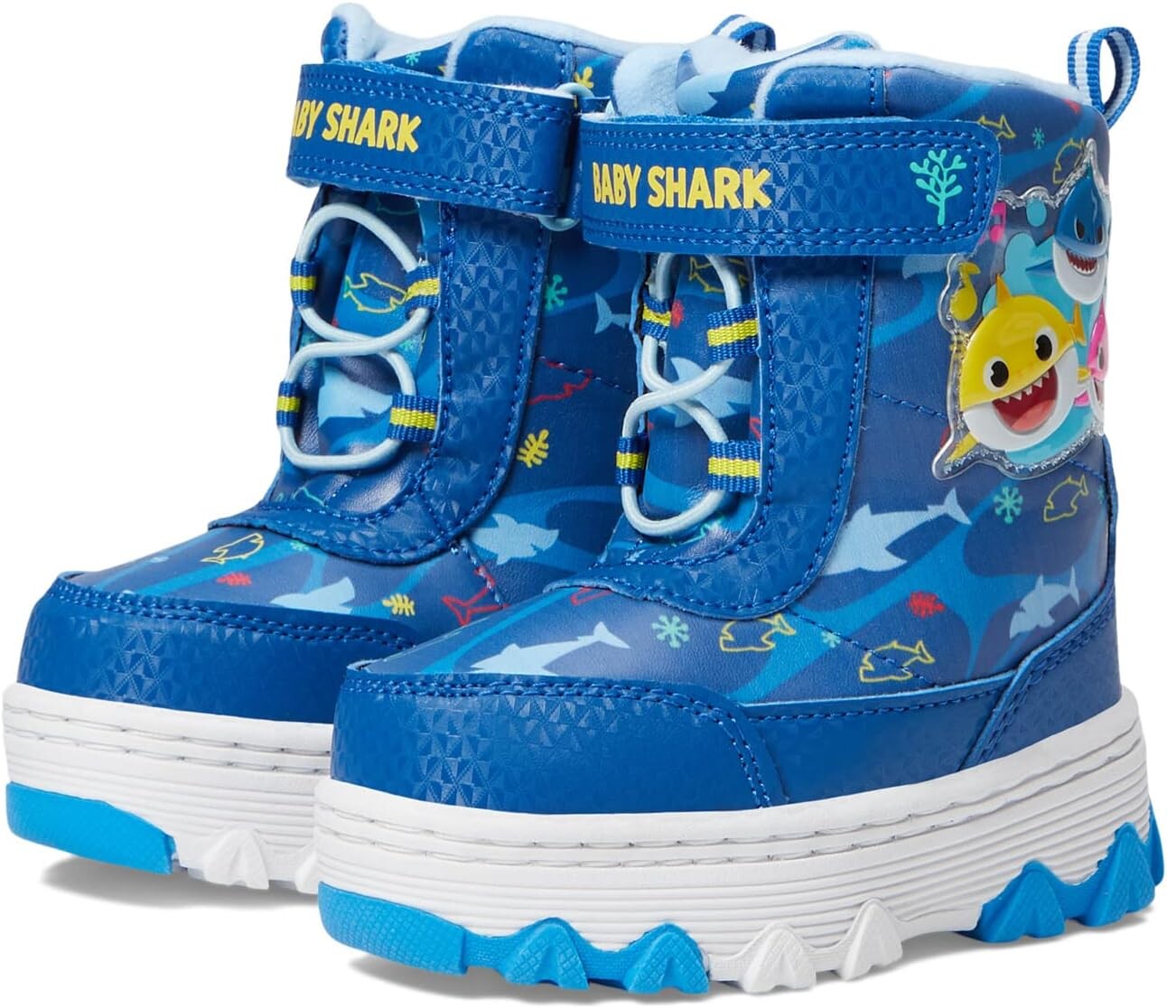 

Зимние ботинки Baby Shark Snowboot Josmo, синий/желтый