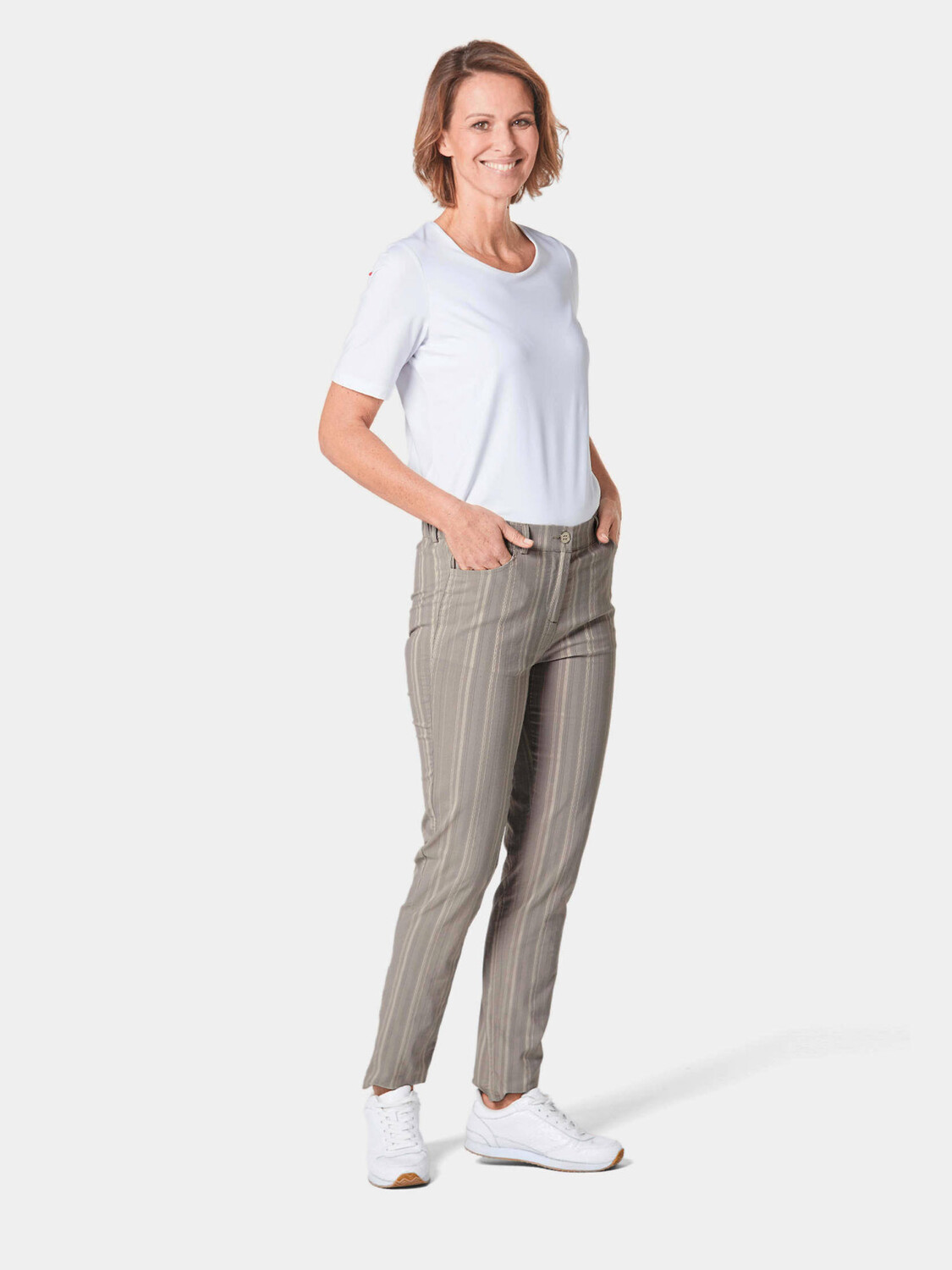 

Брюки GOLDNER Struktur Hose, цвет zement