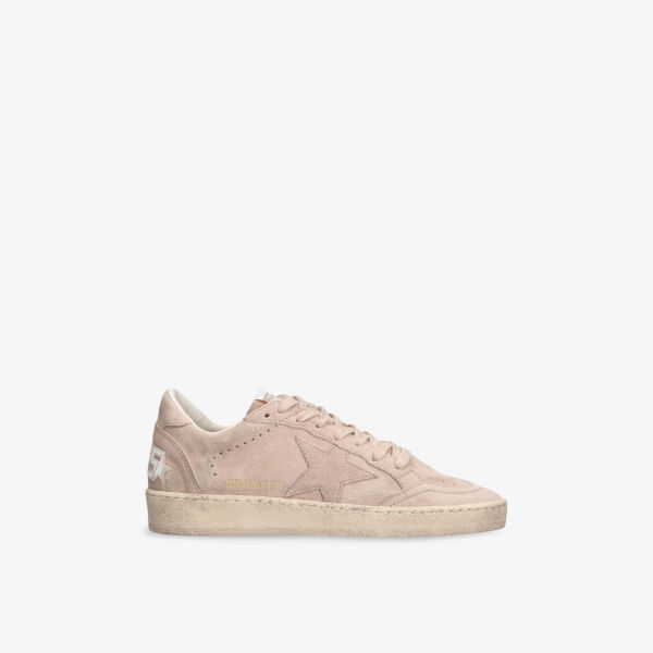 Кроссовки Golden Goose Балстар эксклюзив 2 замшевые низкие, розовый