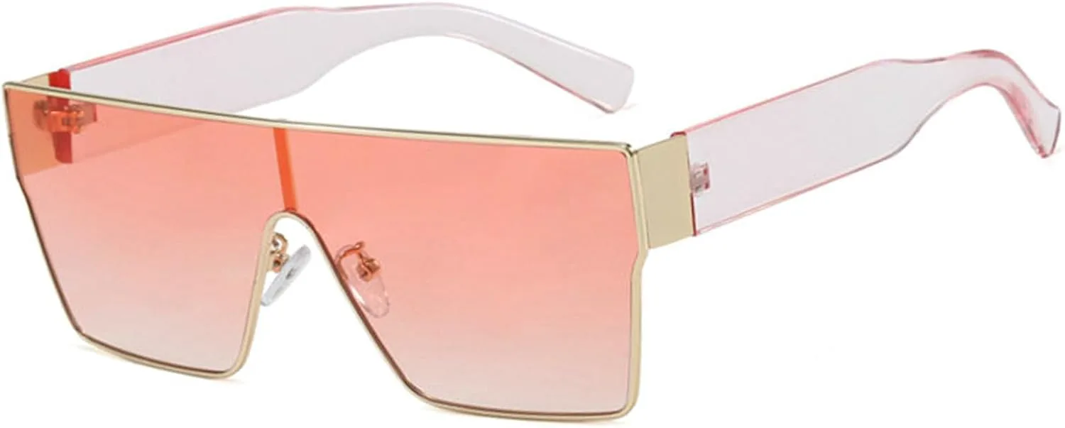 

Солнцезащитные очки Willochra Oversized Square One Piece для женщин и мужчин, модель 2025, в роскошной винтажной металлической оправе, с защитой UV400, C5