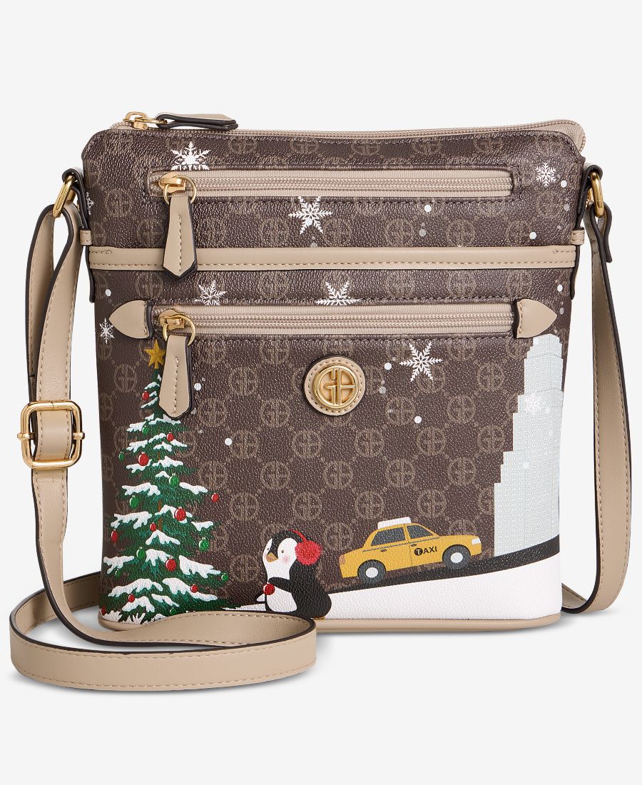 

Сумка через плечо Bears North South, эксклюзивно от Macy's Giani Bernini, Bear Print