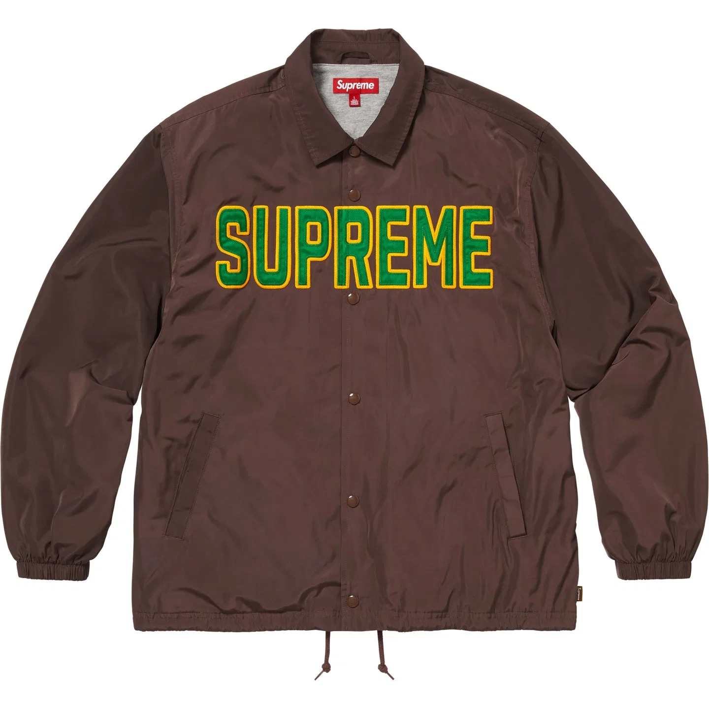 Куртка-тренч Supreme Spellout Coaches Jacket Brown