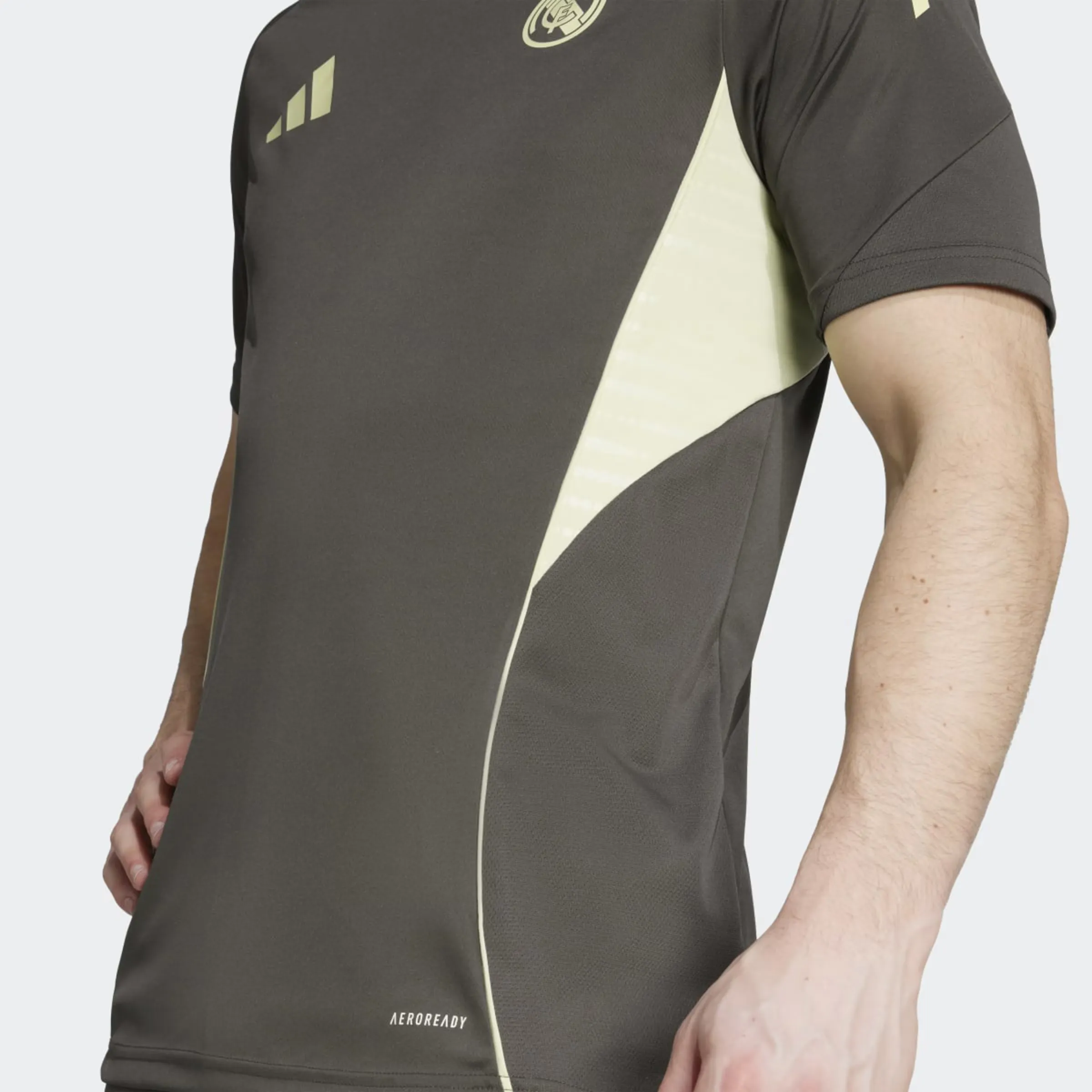 Футболка для тренировок мужская Real Madrid CF 2025-2026 Tiro 25 Competition adidas, серый — фото 3