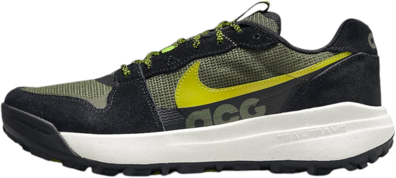 

Кроссовки Nike ACG LOWCATE из кожи для мужчин и женщин, Black Khaki Silver