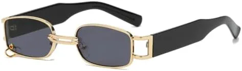 

Солнцезащитные очки 2026 квадратной формы для женщин, маленькие прямоугольные солнцезащитные очки UV400 для мужчин, черные, ретро-очки для женщин MTZJH, C5