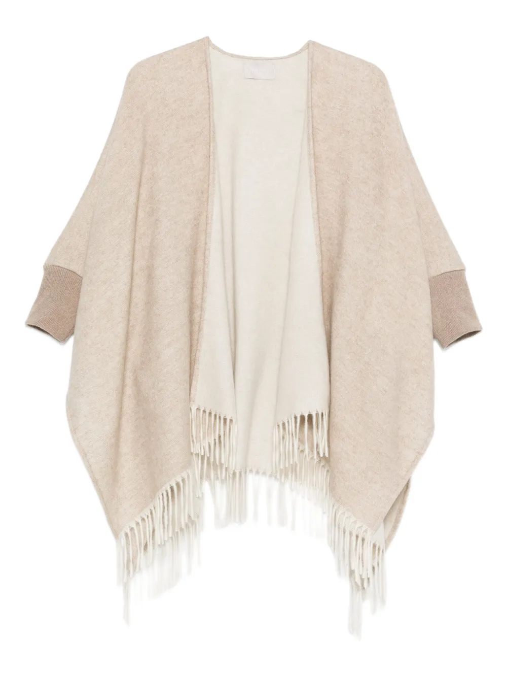 

Пончо с бахромой Hemisphere, нейтральный