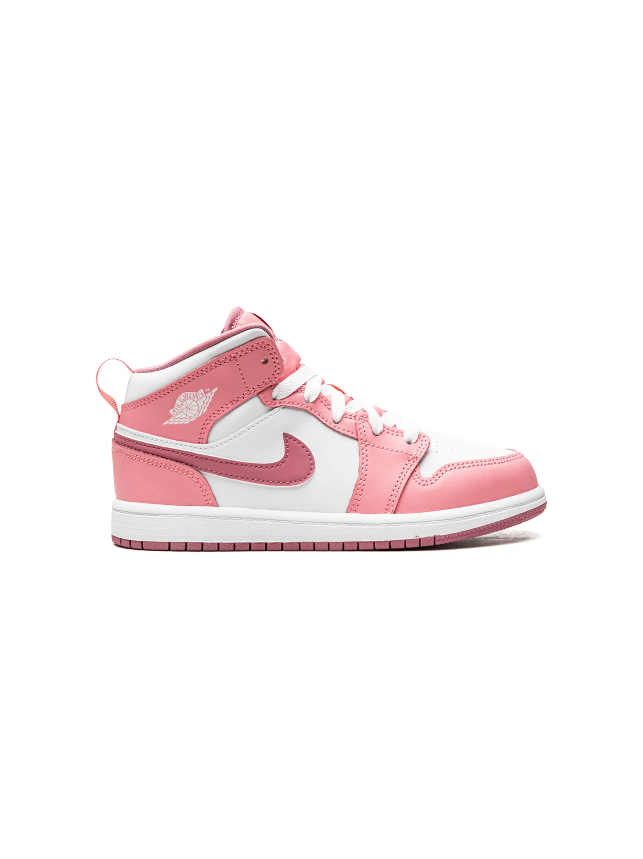 Кроссовки Air Jordan 1 Mid Valentines Day 2023 Jordan Kids, розовый — фото 2