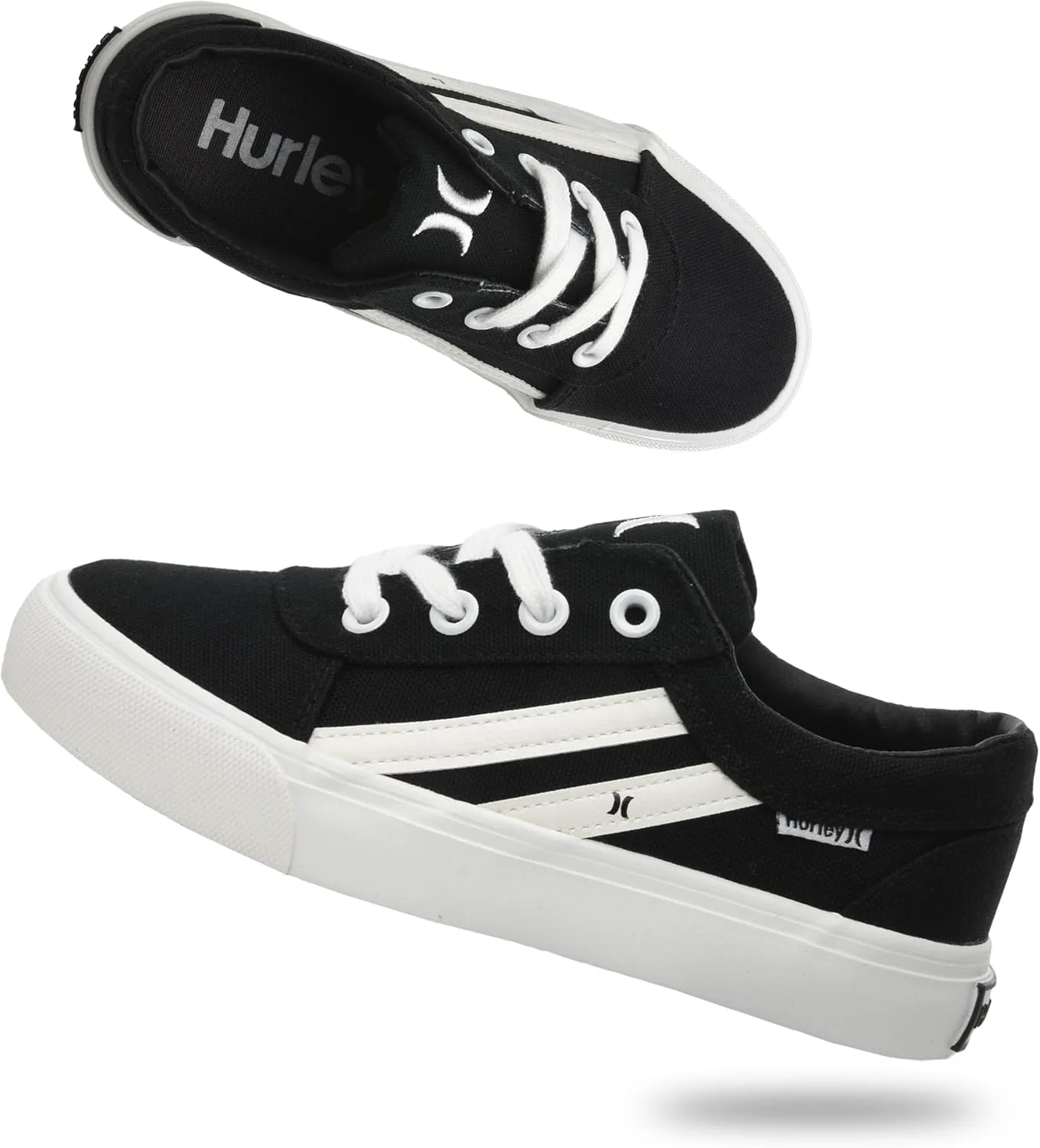 

Кеды Hurley Boardy Kids с шнуровкой - низкие кроссовки для скейтборда для детей, спортивная обувь для мальчиков и девочек