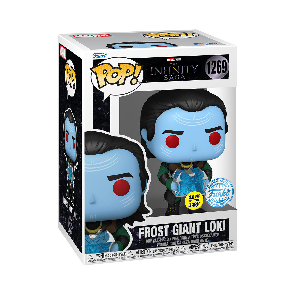 

Funko POP! Marvel, коллекционная фигурка, Infinity Saga, Frost Gian Loki, Glow, 1269