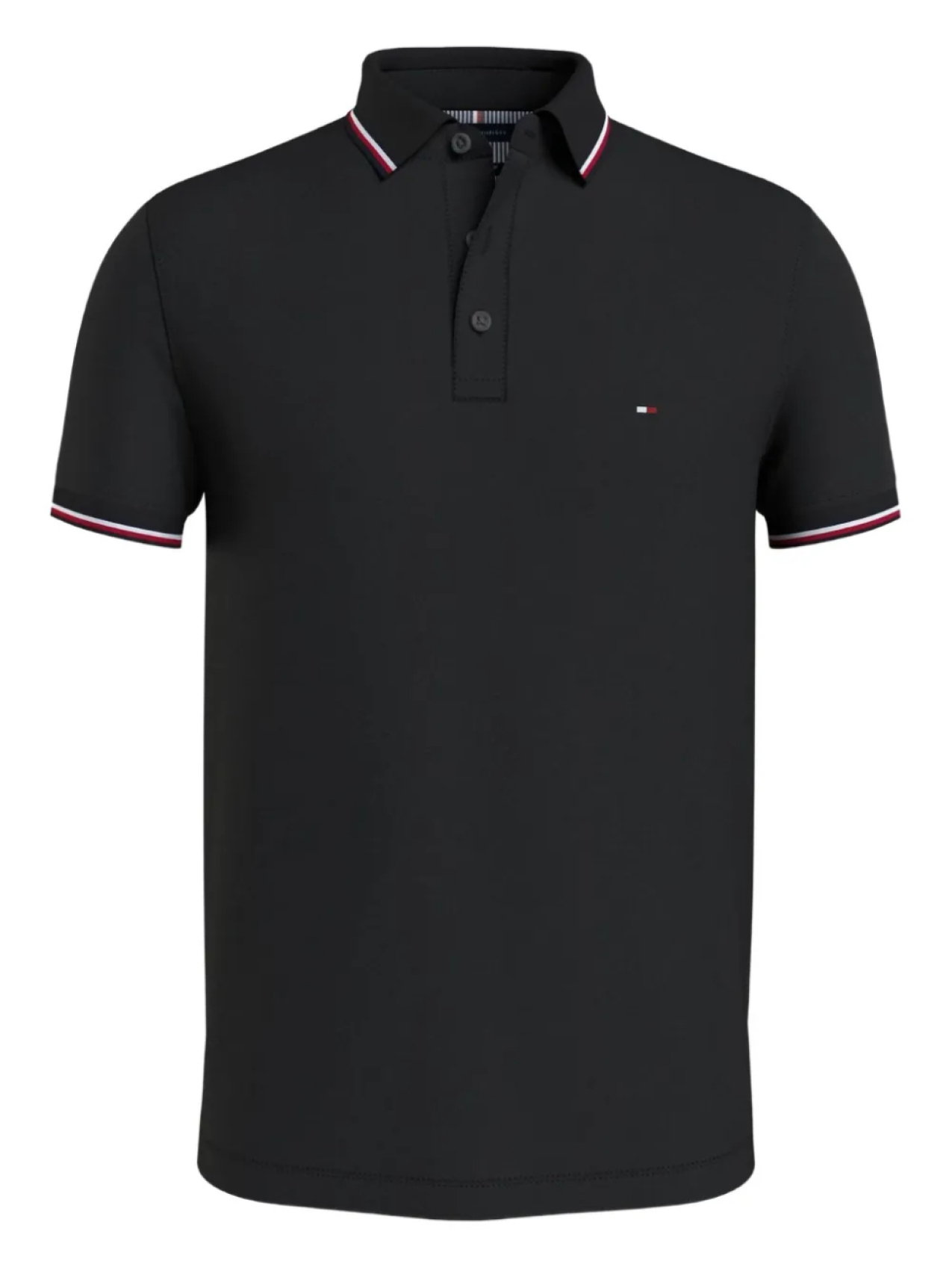 

Рубашка поло с полосками Tommy Hilfiger, черный