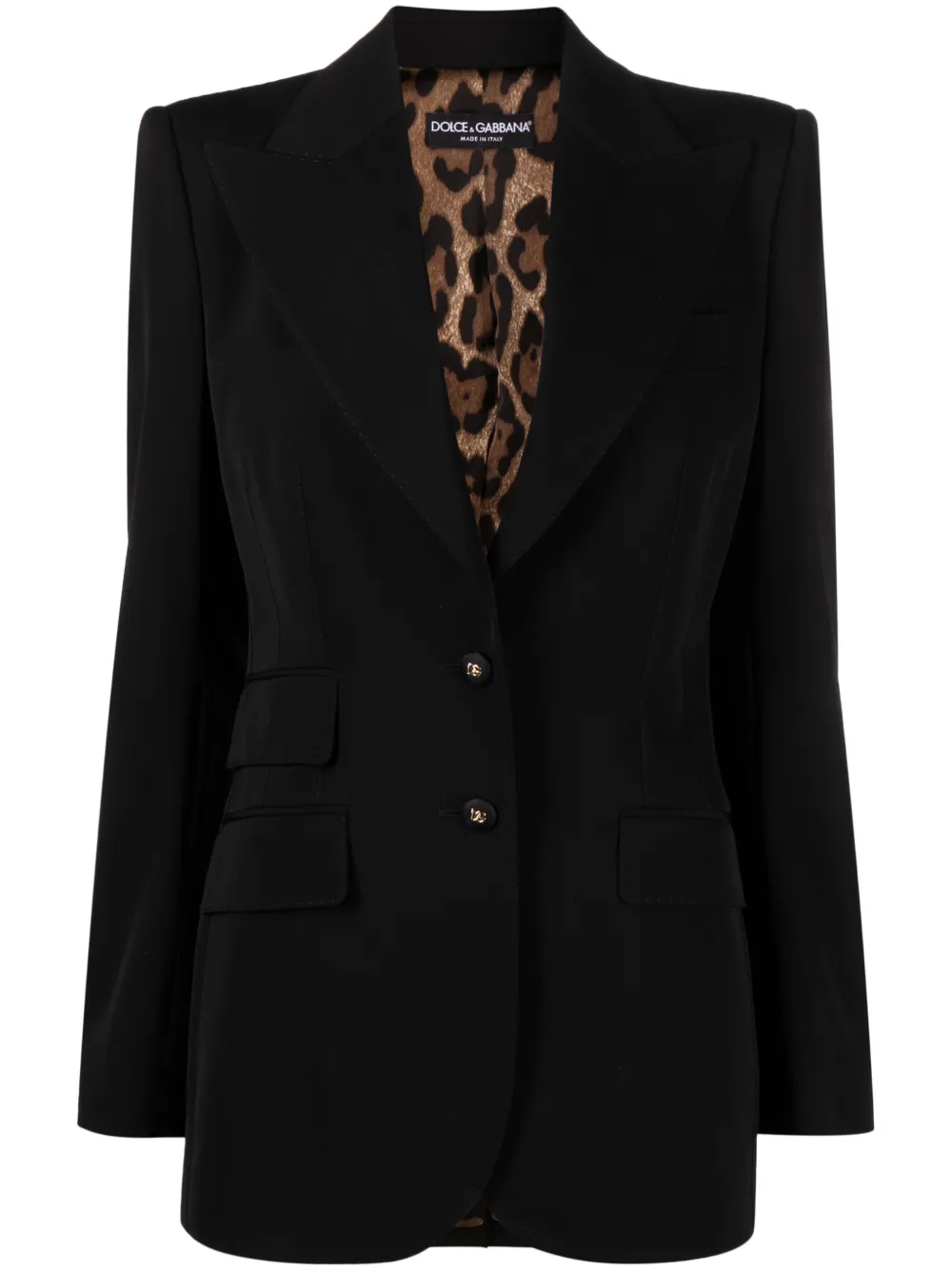 

Однобортный блейзер DOLCE & GABBANA, черный