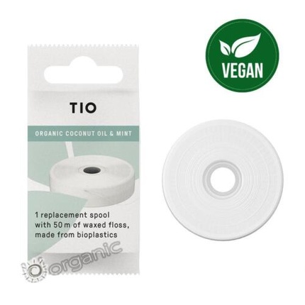 

Экологичная зубная нить со вкусом мяты 50 метров Tio
