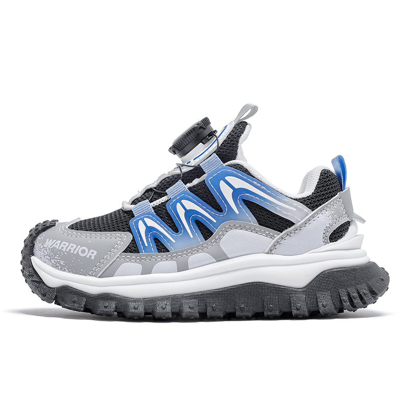 

Прочные, дышащие, легкие, низкие детские кроссовки для бега WARRIOR, розовый/белый