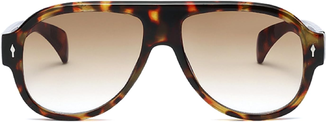 

Популярные модные солнцезащитные очки-пилот для женщин, в стиле ретро, ​​для мужчин, панк, градиентные, с защитой от УФ-излучения UV400, большие солнцезащитные очки 8821 Melrose, Leopard