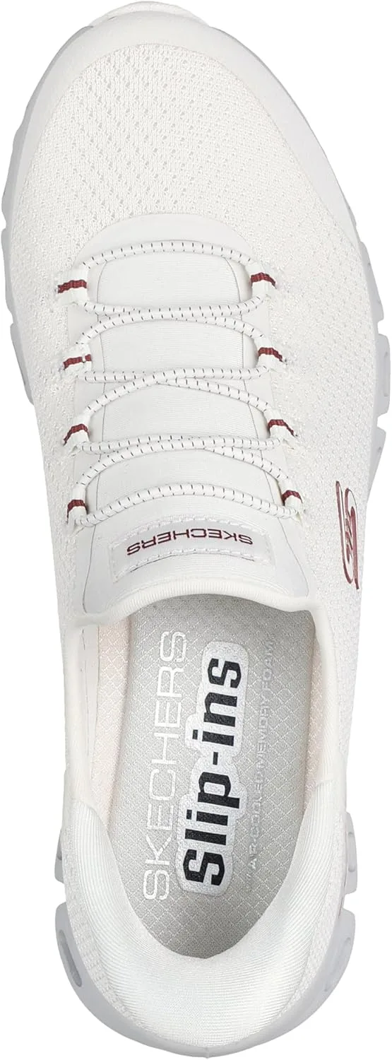 Мужские кроссовки Skechers Glide-Step Pro без шнурков, белый/зеленый — фото 3