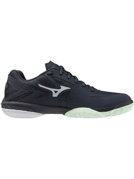 Кроссовки для бадминтона «Wave Claw EL2 Wide» от Mizuno, Light Gray X White X Green — фото 3