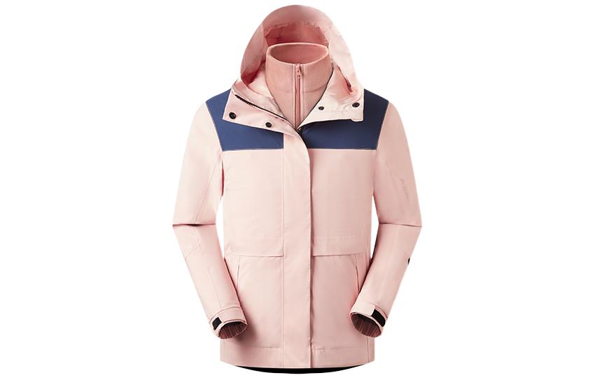 

NATUREHIKE Водонепроницаемая и ветрозащитная ветровка унисекс, Pink & Navy Blue