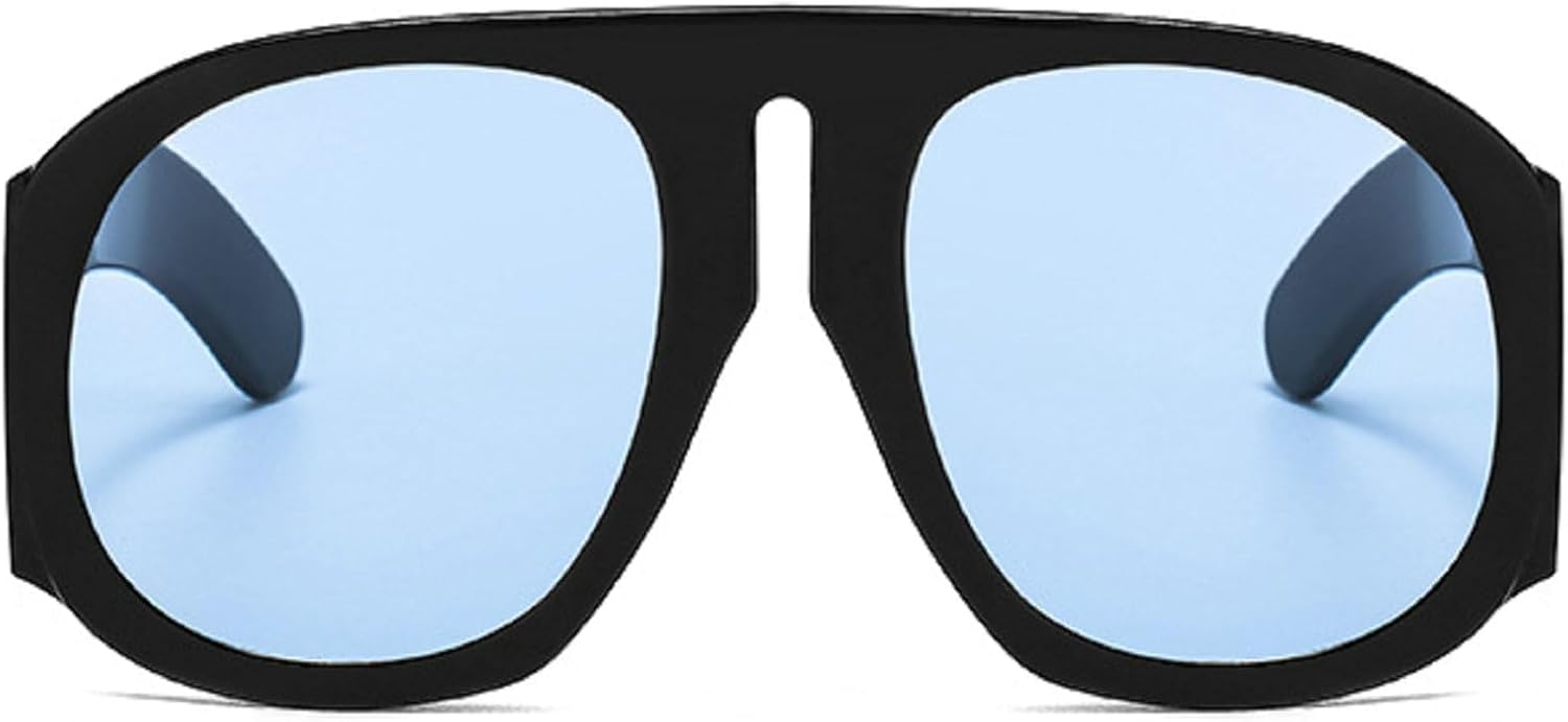 

Круглые солнцезащитные очки Y2k для женщин, винтажные большие очки с широкими дужками для мужчин, солнцезащитные очки-щитки для вождения, сексуальные женские солнцезащитные очки mincl, Blue