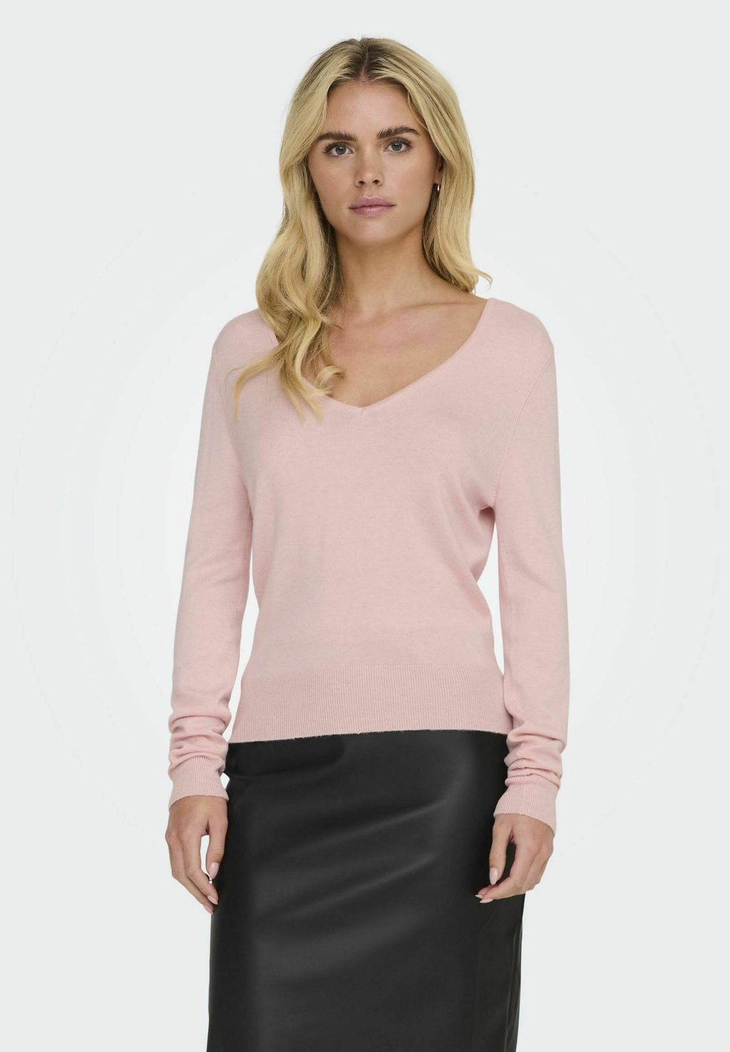 

Свитер ONLVENICE LIFE V NECK ONLY, фуксия