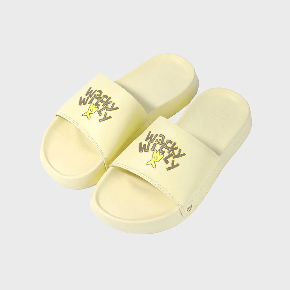Мужские жёлтые слайды Kiki Basic от Wacky Willy