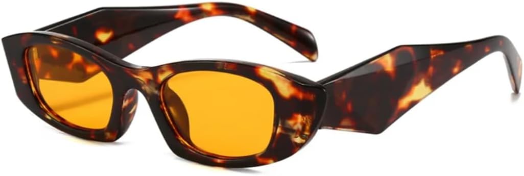 

Популярные модные женские солнцезащитные очки «кошачий глаз» в винтажном зелено-желтом цвете, мужские солнцезащитные очки с защитой от УФ-излучения UV400 SZVVBKK, Leopard Yellow