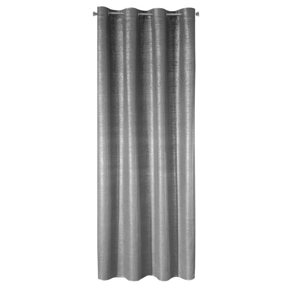 

Штора AmeliaHome Blackout с люверсами-подвесками 140х270 см горчично-желтая штора с люверсами, затемняющая, легко чистится, прочная и элегантная Eurofirany, серебро