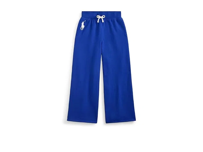 Штаны широкие Big Pony Fleece Wide-leg Sweatpants Polo Ralph Lauren Kids, New Sapphire