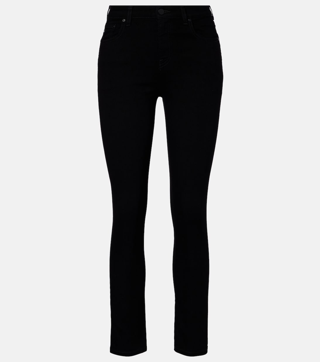 

Мари прямые джинсы средней посадки AG Jeans, Saturated Black