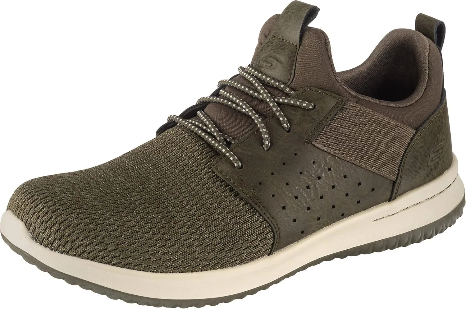 Мужские кроссовки Skechers Delson Camben, Olive Mesh W Synthetic