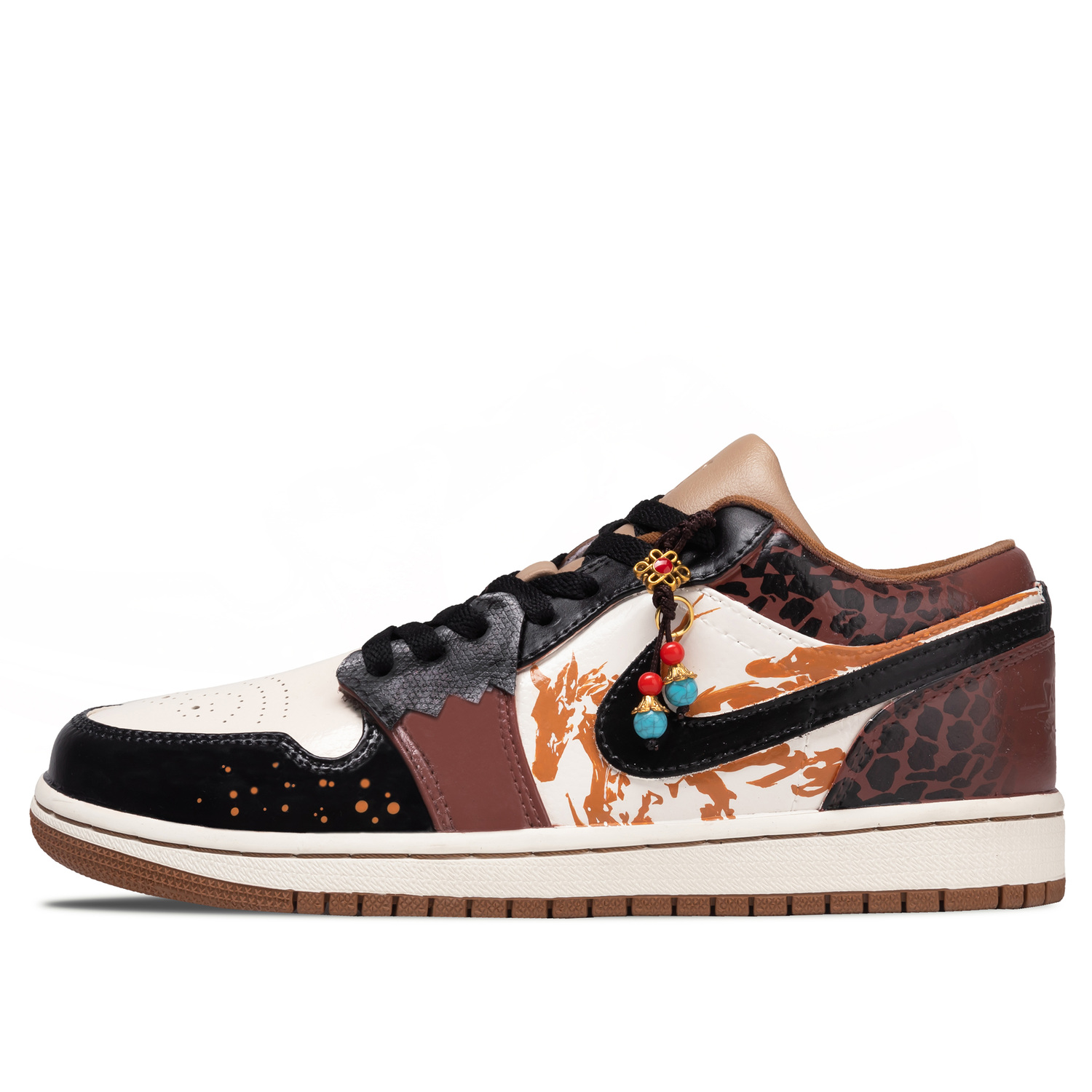 Jordan Air 1 Red Horse Pentium Абразивостойкие кроссовки для баскетбола с поддержкой и покрытием, мужские, низкие, винтажные — фото 3