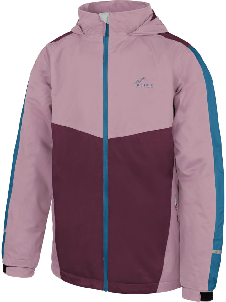 Детская куртка-дождевик Wasilla с флисовой подкладкой розового цвета Normani Outdoor Sports — фото 3