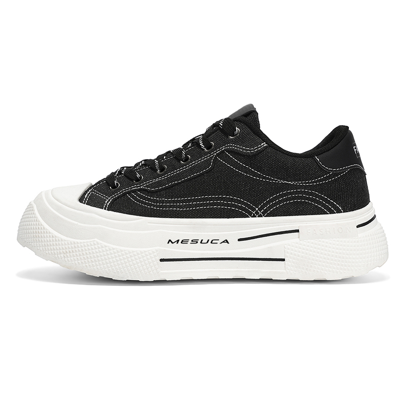 

Износостойкие дышащие низкие кроссовки для скейтбординга, увеличивающие рост, для мужчин MESUCA, Black