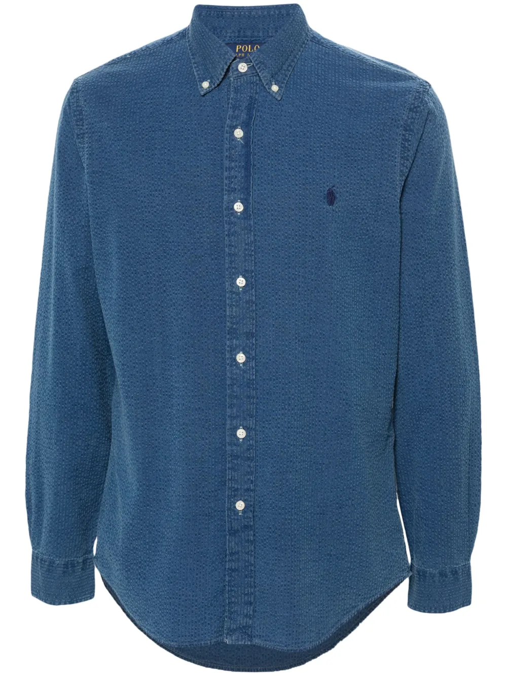 

Рубашка из сирсакера с вышивкой Polo Pony POLO RALPH LAUREN, синий