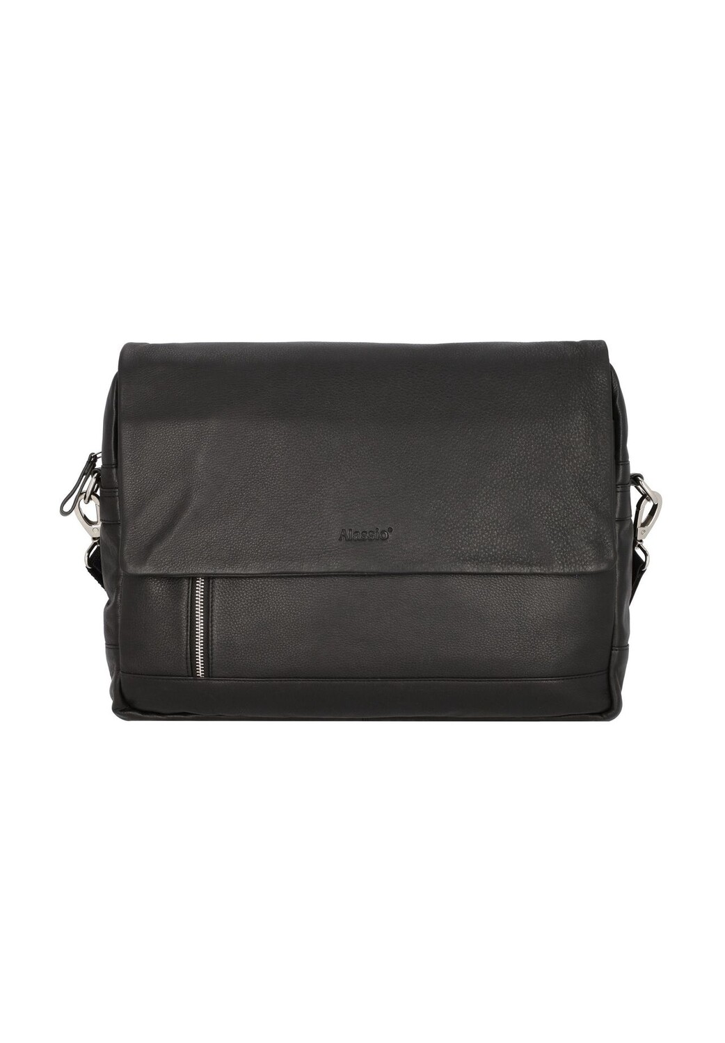 

Кожаное отделение для ноутбука Oro Messenger 38 см Alassio, черный