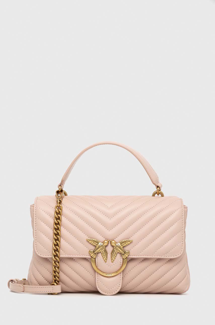 

Кожаная сумочка Pinko, розовый