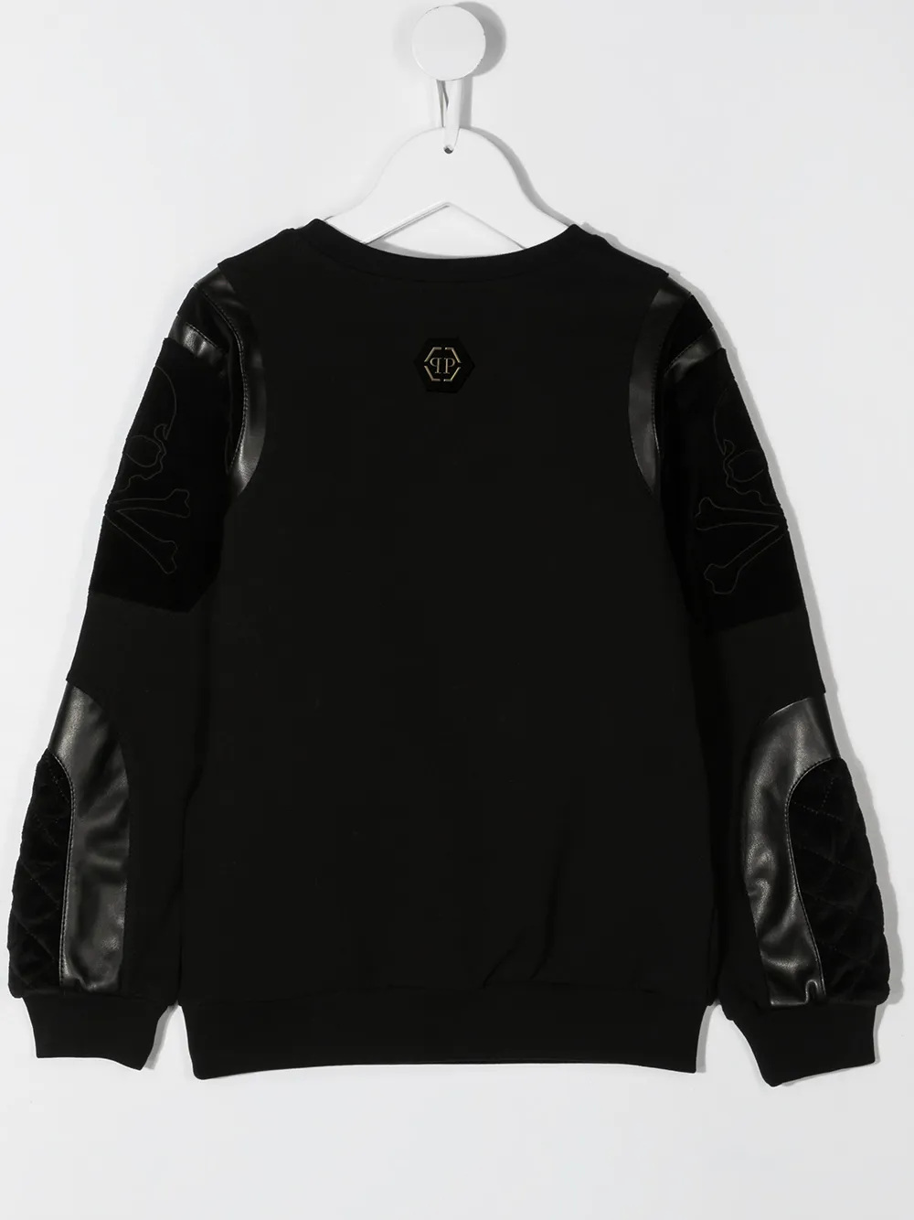 Стеганая толстовка Philipp Plein Junior, черный — фото 2