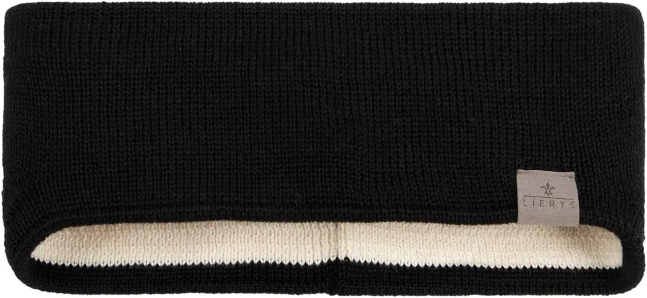 Мужская повязка на голову из мериносовой шерсти Lierys Fine Merino Lierys, Black — фото 4