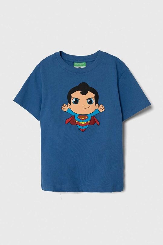 

Хлопковая футболка для детей United Colors of Benetton, синий