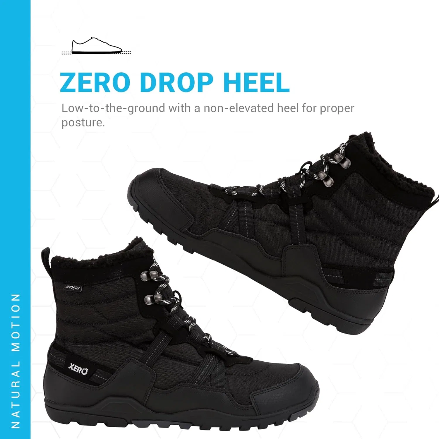 Мужские зимние ботинки Xero Shoes Alpine - водонепроницаемые, утепленные ботинки для активного отдыха, Black — фото 3