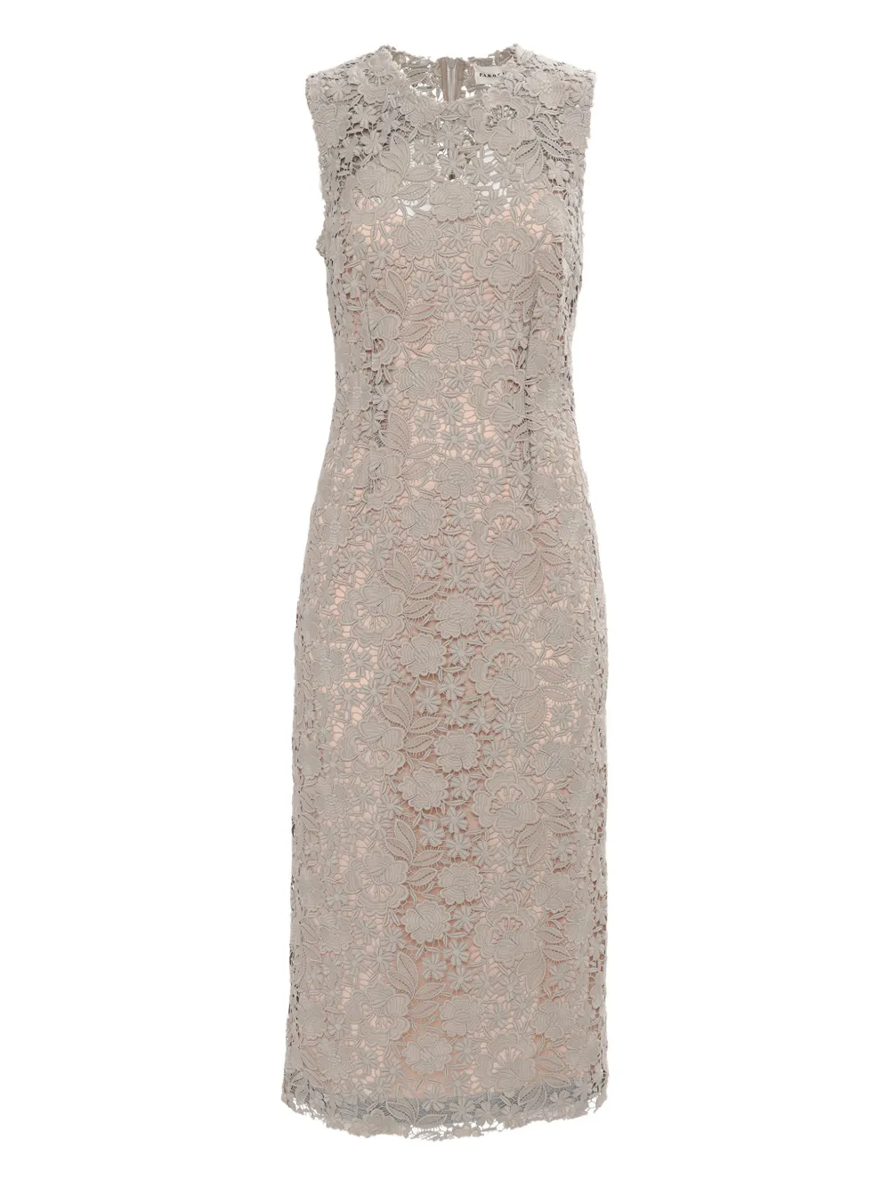 

Кружевное платье с цветочным узором P.A.R.O.S.H., нейтральный
