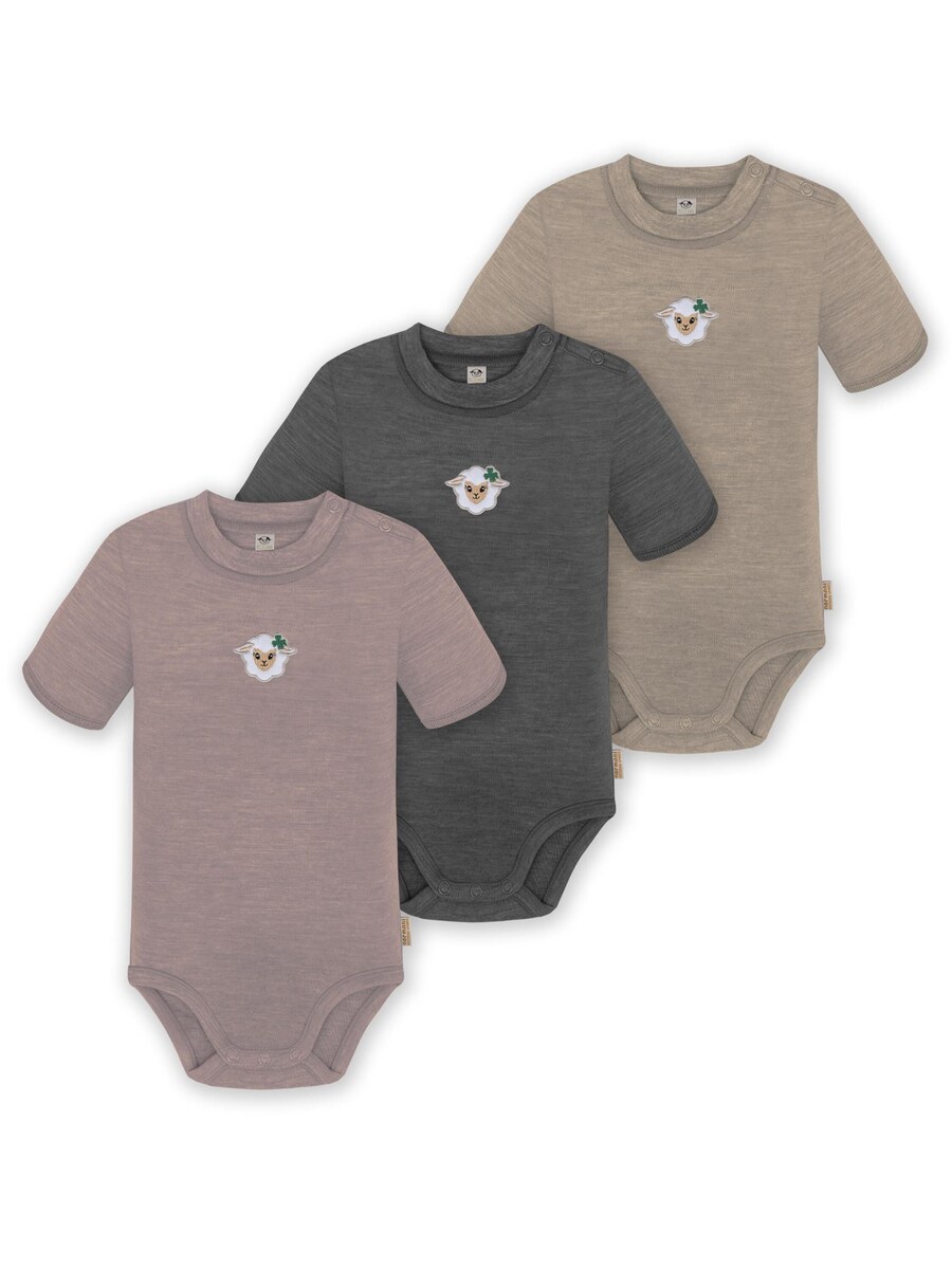 

Комбинезон/боди normani Tihoi, бежевый/розовый/черный