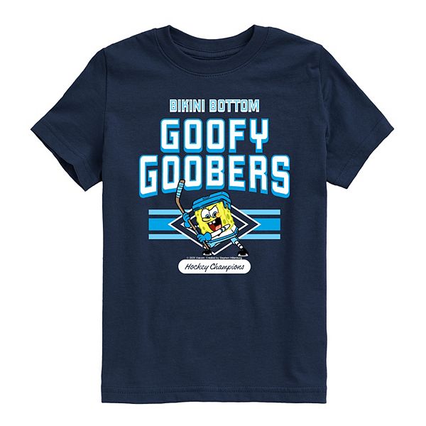 

Футболка с принтом Boys 8-20 Spongebob Squarepants Goofy Goobers Hockey Champions Licensed Character, Navy