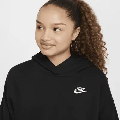 Худи Nike Sportswear Club Fleece, черный/белый — фото 3